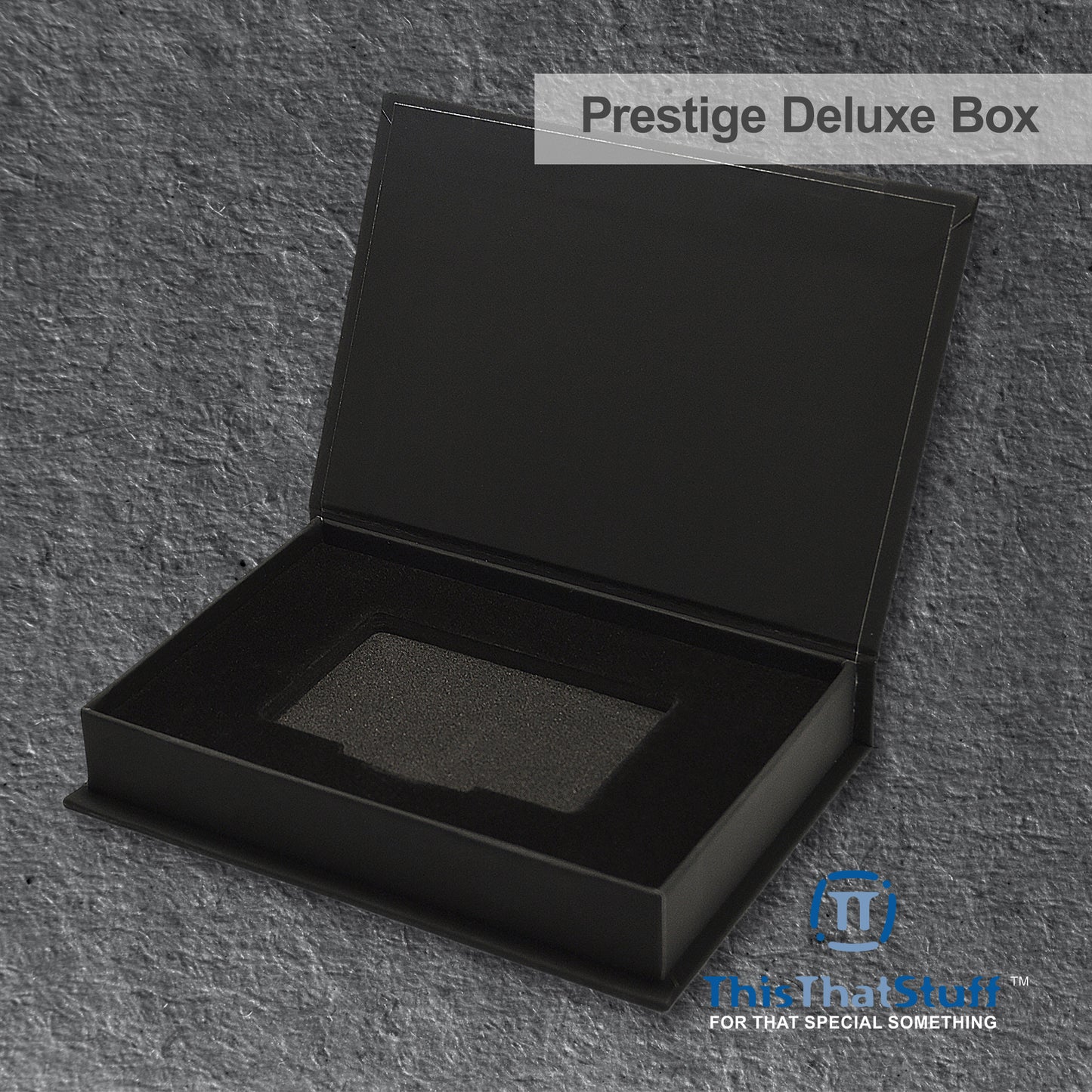 PRESTIGE Deluxe Magnetic Card Holder Box – Custom Printed Card Box with Exquisite Matte Laminated Sleeve and Velvet Interior