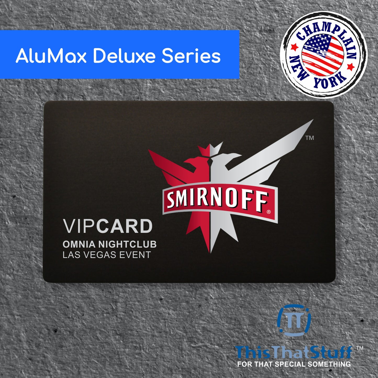 Custom Printed or Engraved Custom Metal Cards | THICK .8mm Anodized Aluminum for Business Cards | Memberships | VIP | Club | AluMax Series