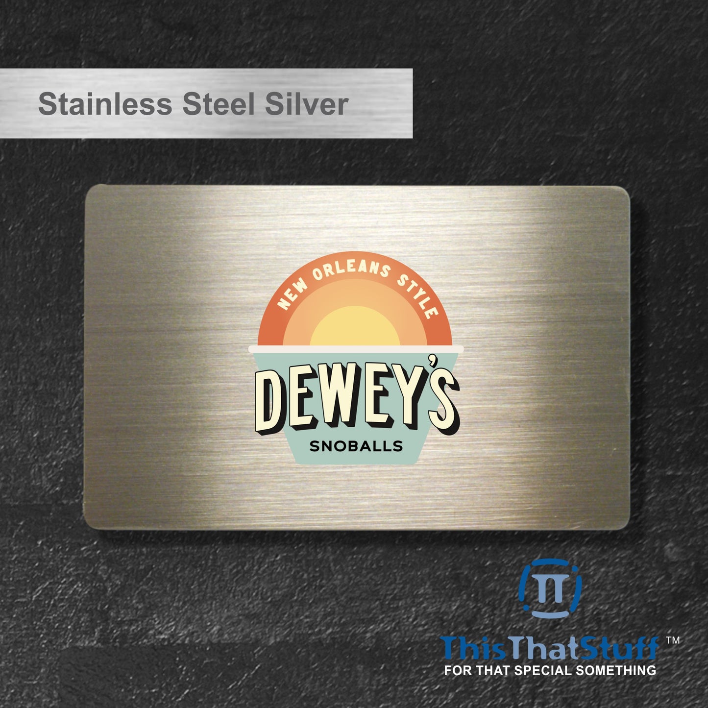 Deluxe Stainless Steel Perma-Etch Metalux Series | Membership Cards | Engraved Business Cards | VIP Cards | Gift Cards | Special Events