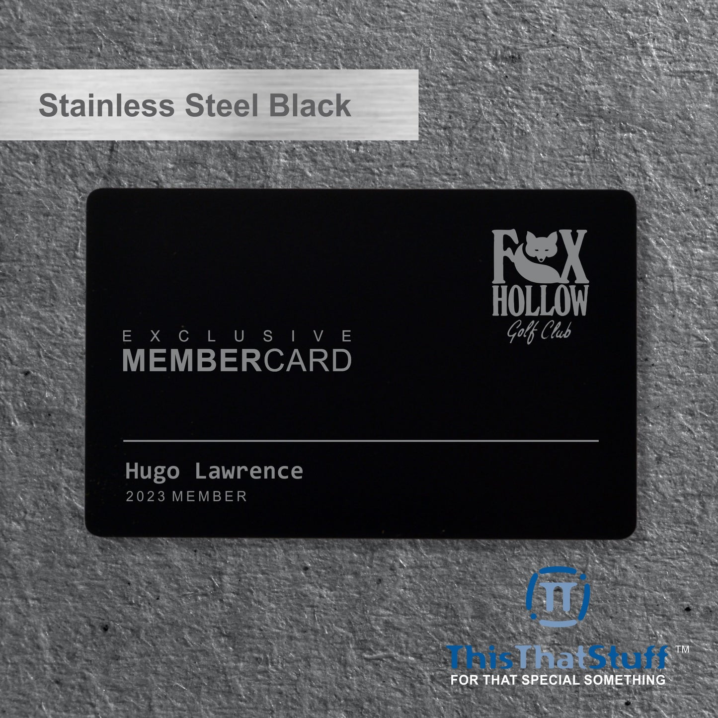 Deluxe Stainless Steel Perma-Etch Metalux Series | Membership Cards | Engraved Business Cards | VIP Cards | Gift Cards | Special Events