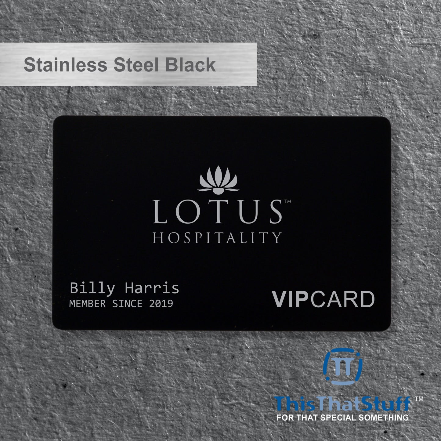 Deluxe Stainless Steel Perma-Etch Metalux Series | Membership Cards | Engraved Business Cards | VIP Cards | Gift Cards | Special Events