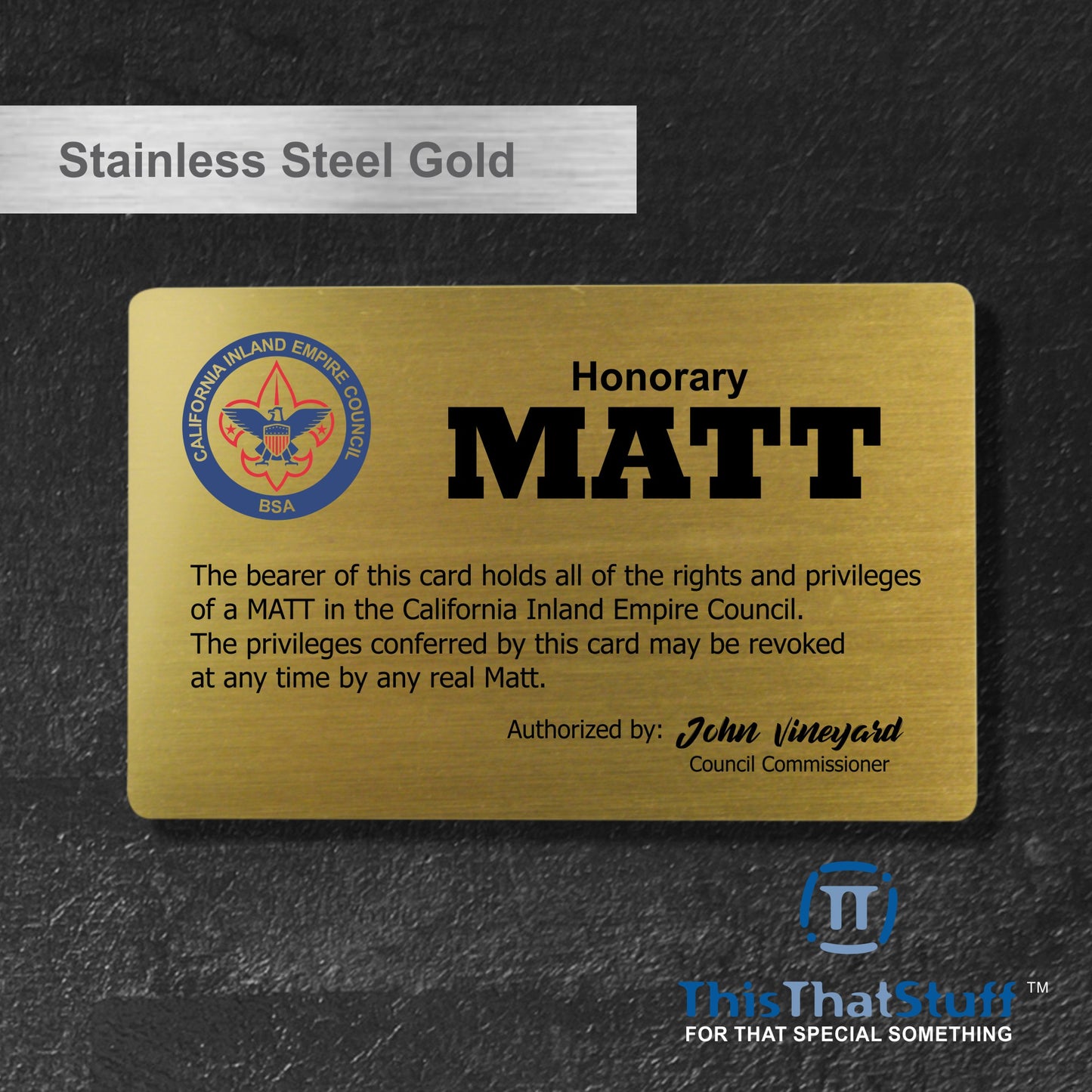 Deluxe Stainless Steel Perma-Etch Metalux Series | Membership Cards | Engraved Business Cards | VIP Cards | Gift Cards | Special Events