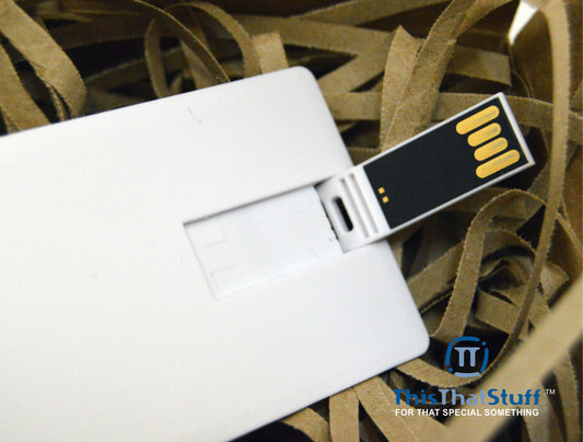 USB Memory Stick Flash Drive Wallet Size | USB Business Card Custom Printed with anything you would like, from Wedding to Corporate