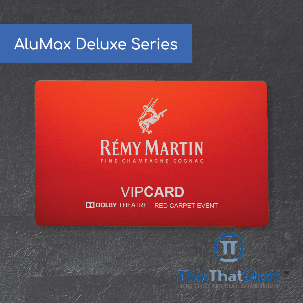 Custom Printed or Engraved Custom Metal Cards | THICK .8mm Anodized Aluminum for Business Cards | Memberships | VIP | Club | AluMax Series