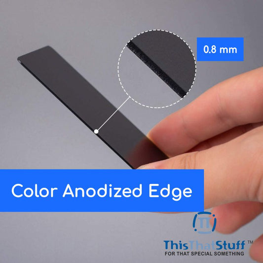 THICK 0.8mm Anodized Aluminum Blanks Credit Card Size | Wholesale Blanks | Individually Packed AluMax Series