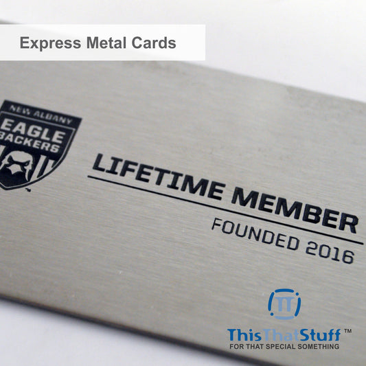 Deluxe Stainless Steel Perma-Etch Metalux Series | Membership Cards | Engraved Business Cards | VIP Cards | Gift Cards | Special Events