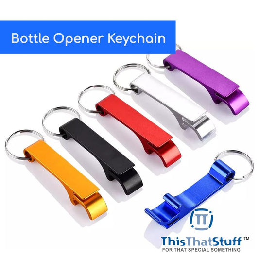 Quality Bottle Opener Keychain - Anodized Aluminum (Wholesale Blanks)