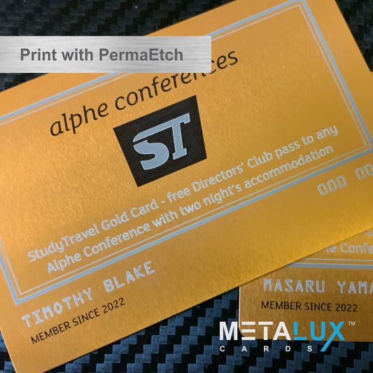 Custom Printed AluSeries | Metal Business Cards | Credit Card Sized | For Membership Cards, Business Cards and Invitations