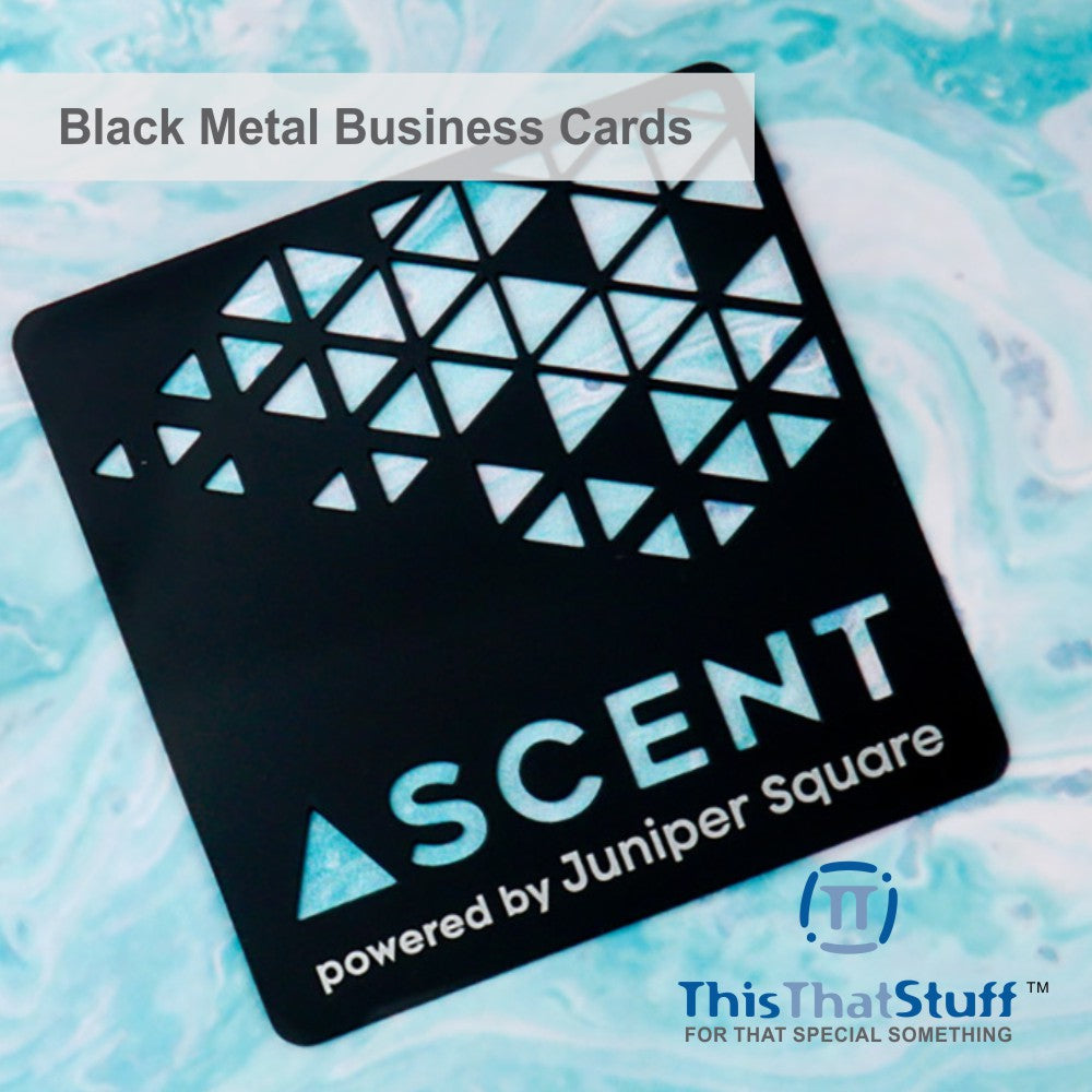 Metalux Black Metal Business Cards | Membership Cards | VIP Cards | Gift Cards | Special Events