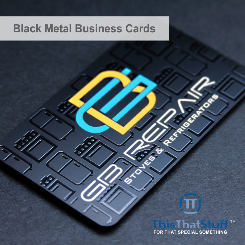 Metalux Black Metal Business Cards | Membership Cards | VIP Cards | Gift Cards | Special Events