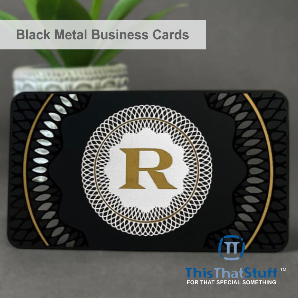 Metalux Black Metal Business Cards | Multi Color Print | Membership Cards | VIP Cards | Gift Cards | Special Events