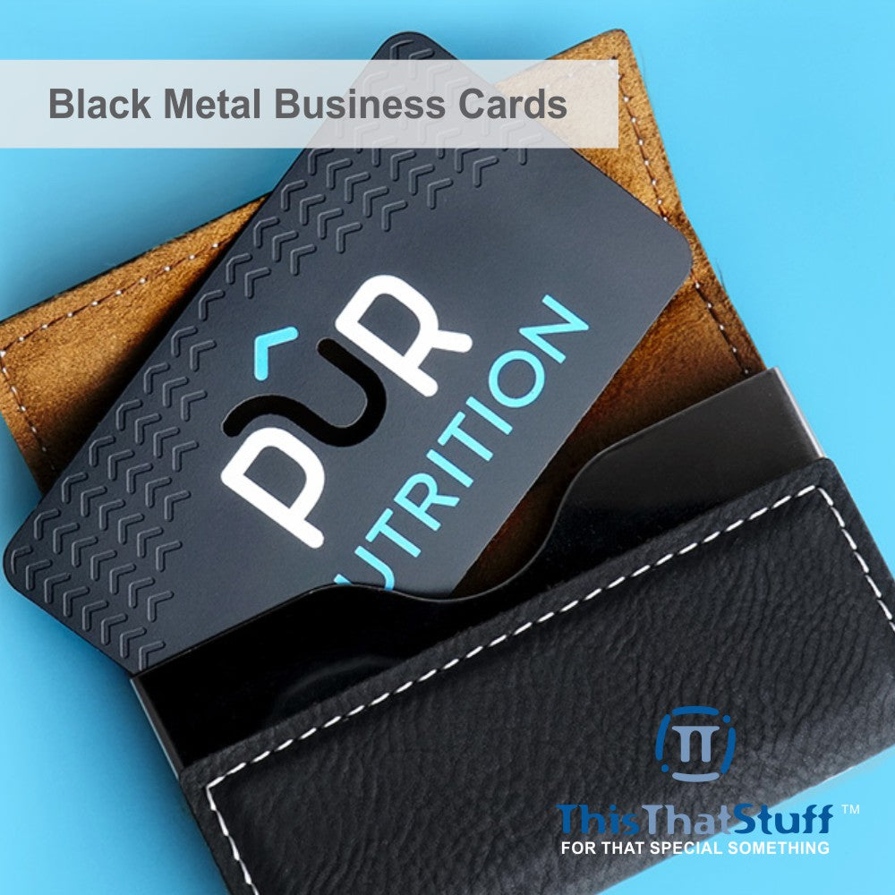 Metalux Black Metal Business Cards | Membership Cards | VIP Cards | Gift Cards | Special Events