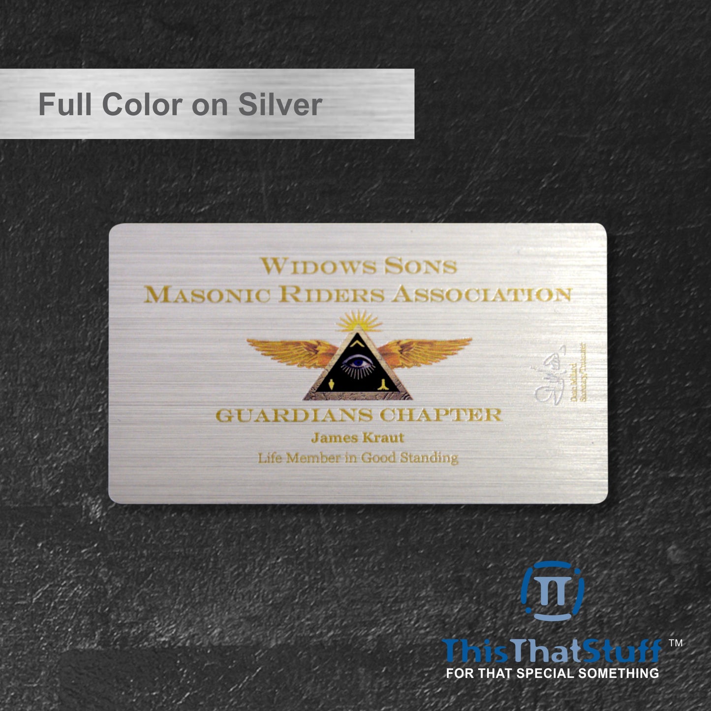 Custom Printed AluSwiss Metal Cards | Credit Card Sized | Aluminum for Membership Cards, Business Cards and Invitations