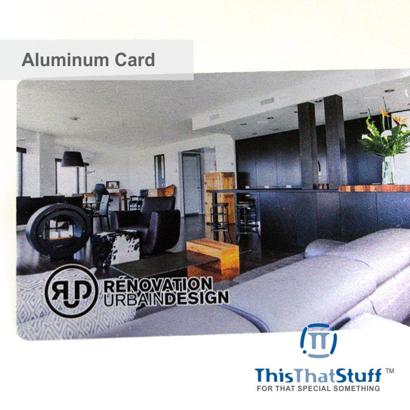 Metal Business Cards | Custom Printed Unlimited Color | Credit Card Sized | For Membership Cards, Business Cards and Invitations | AluSeries