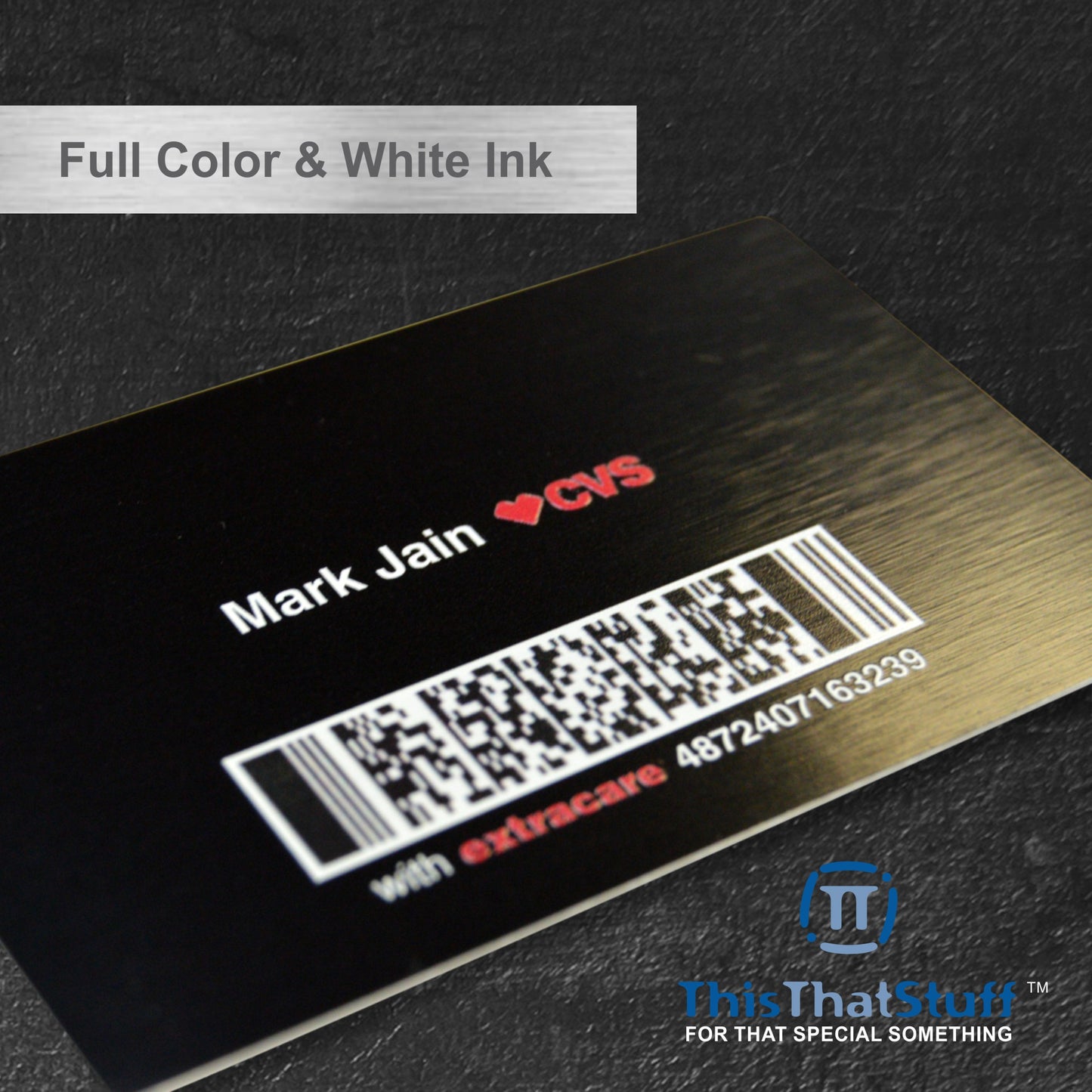 Custom Printed AluSwiss Metal Cards | Credit Card Sized | Aluminum for Membership Cards, Business Cards and Invitations