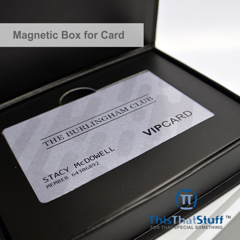 Bulk Order - Monaco Series Magnetic Boxes Card Holder – Holds our high end Metal Cards – For Custom Printing