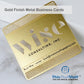 Metalux Gold Finish Metal Business Cards | Multi Color Print | Membership Cards | VIP Cards | Gift Cards | Special Events