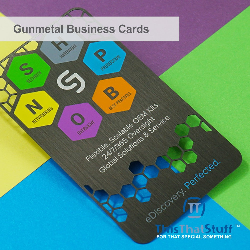 Metalux Gunmetal Business Cards | Membership Cards | VIP Cards | Gift Cards | Special Events
