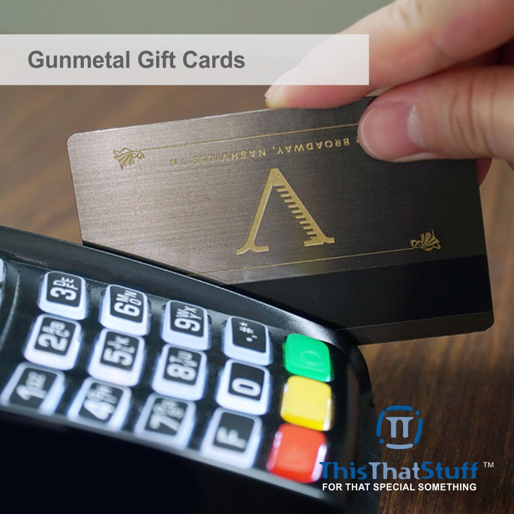 Metalux Gunmetal Business Cards | Membership Cards | VIP Cards | Gift Cards | Special Events