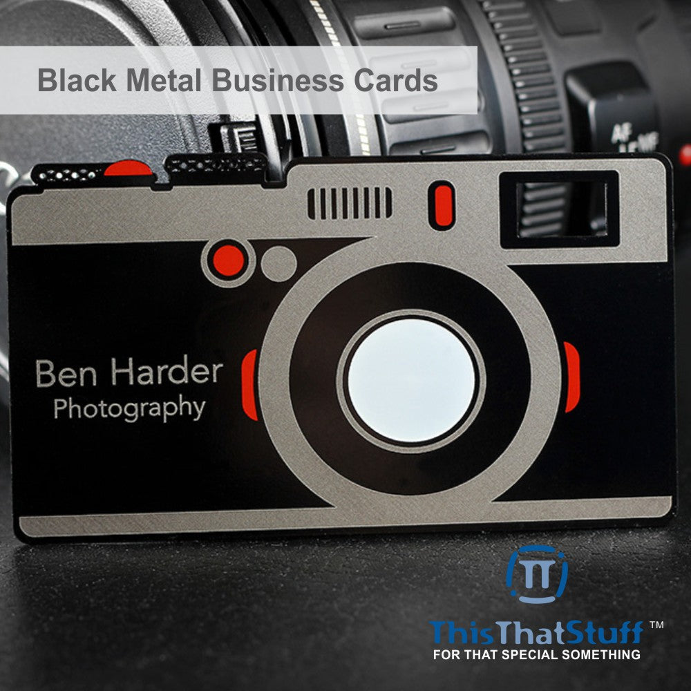 Metalux Black Metal Business Cards | Multi Color Print | Membership Cards | VIP Cards | Gift Cards | Special Events