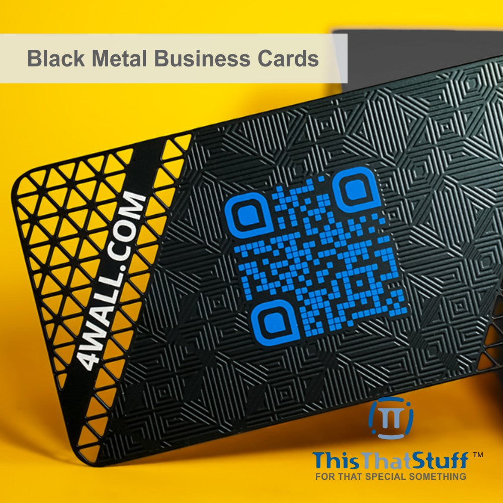 Metalux Black Metal Business Cards | Multi Color Print | Membership Cards | VIP Cards | Gift Cards | Special Events