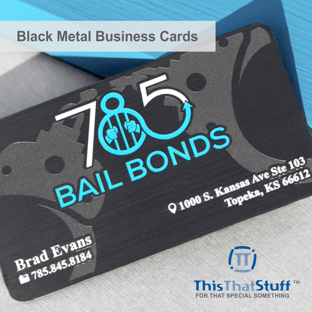 Metalux Black Metal Business Cards | Multi Color Print | Membership Cards | VIP Cards | Gift Cards | Special Events