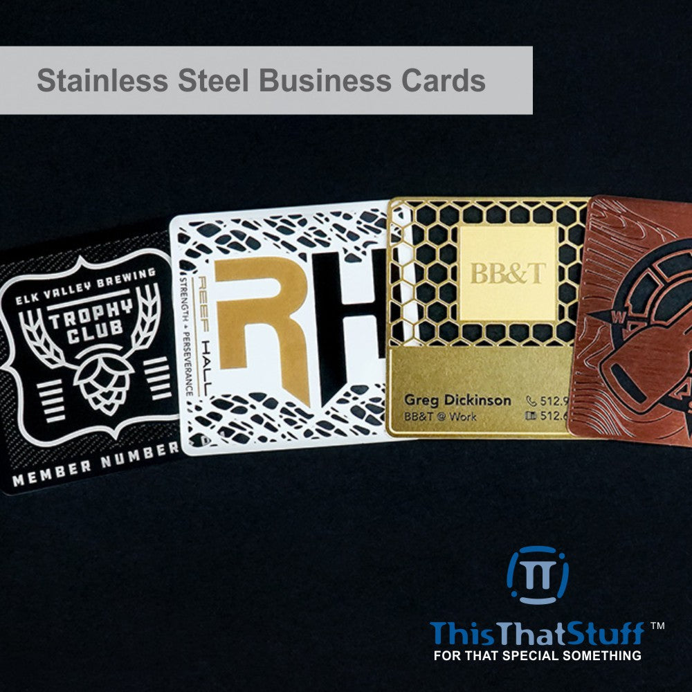 Metalux Stainless Steel Business Cards | Membership Cards | VIP Cards | Gift Cards | Special Events