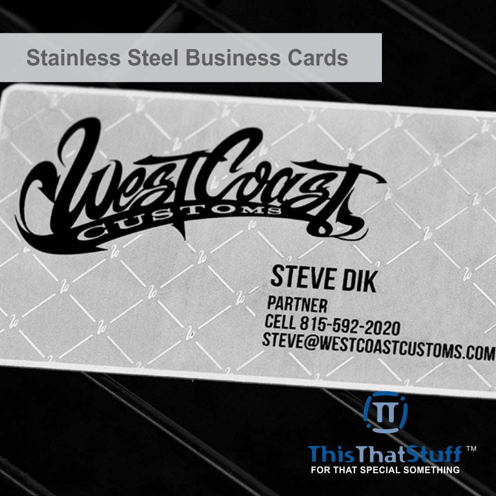 Metalux Stainless Steel Business Cards | Membership Cards | VIP Cards | Gift Cards | Special Events