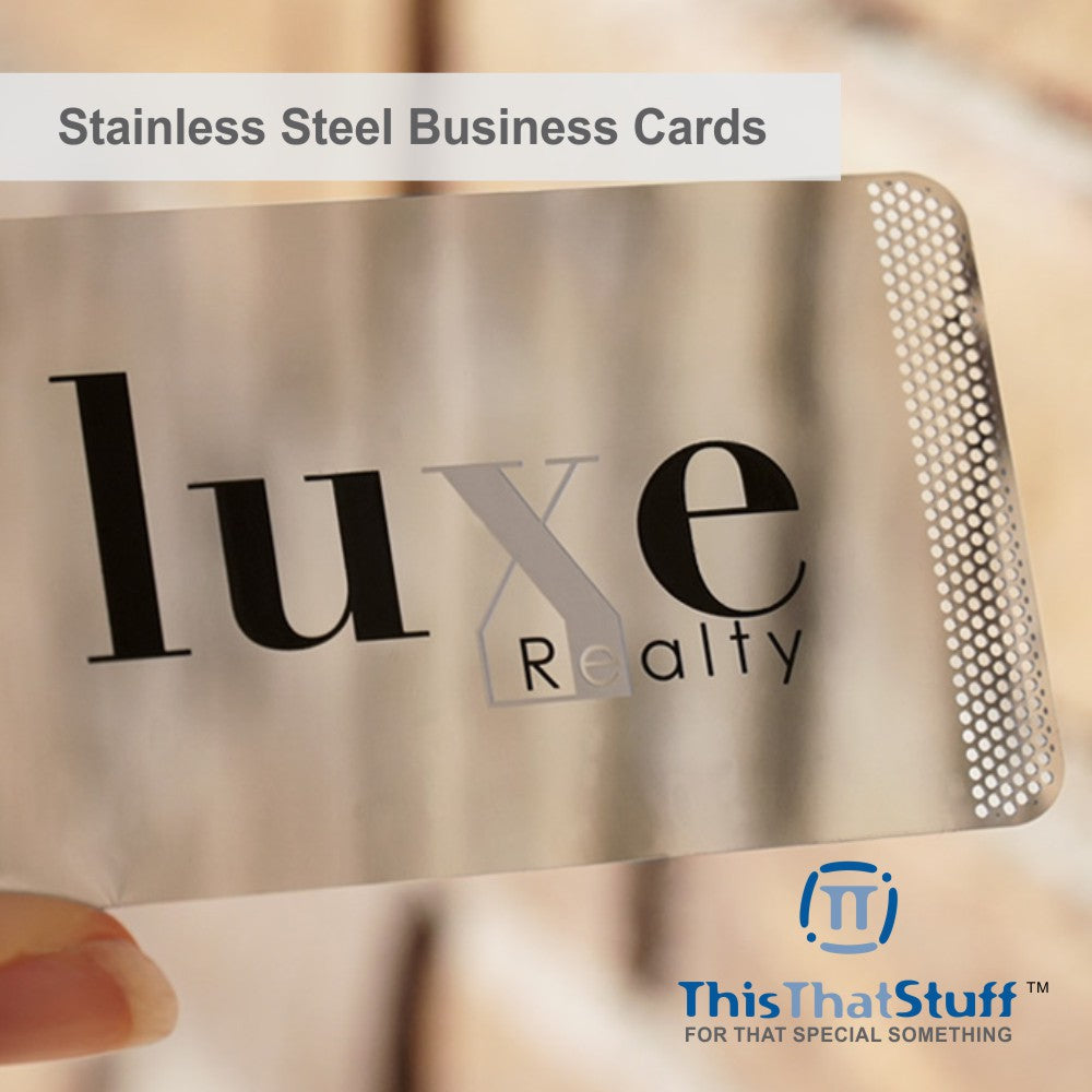 Metalux Stainless Steel Business Cards | Membership Cards | VIP Cards | Gift Cards | Special Events