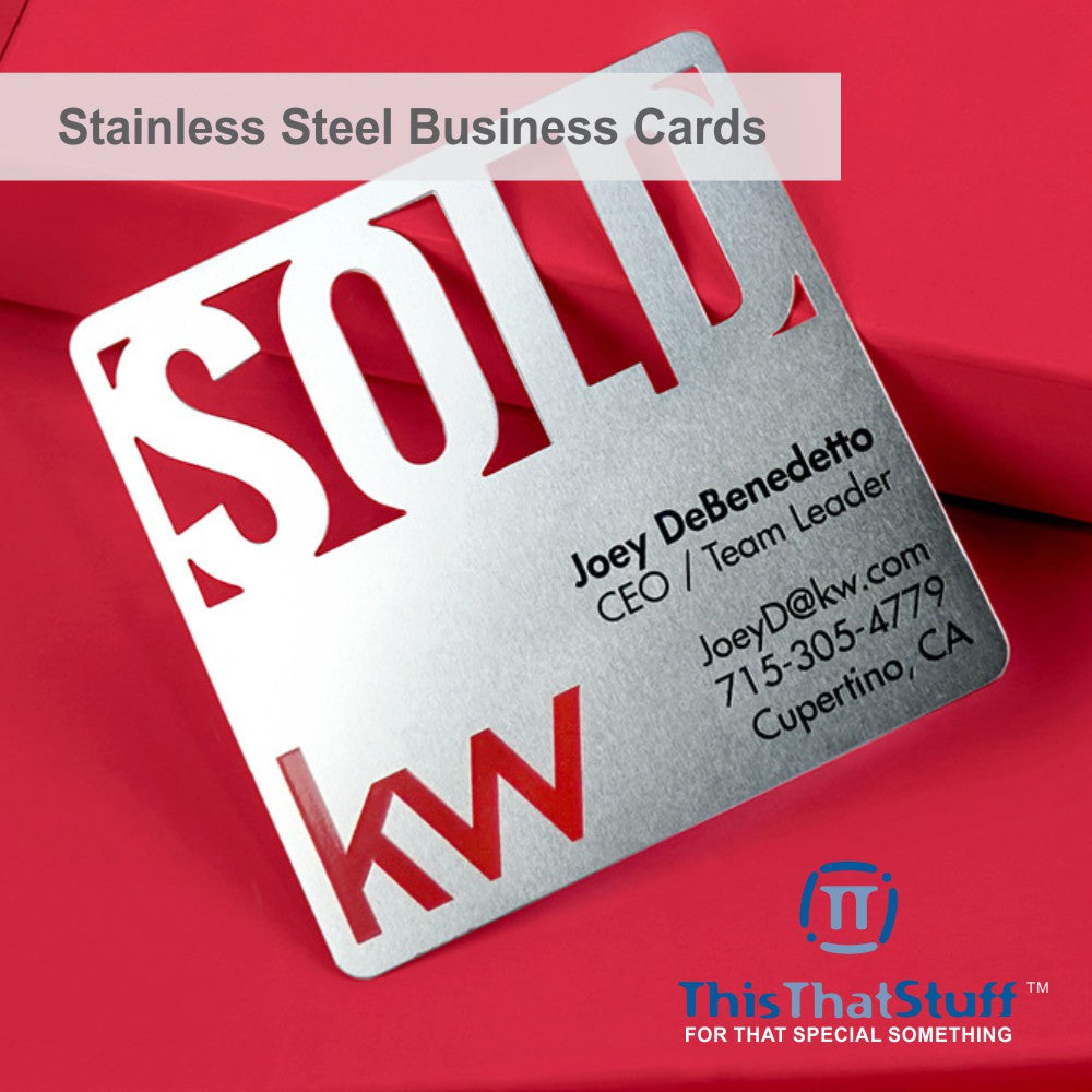 Metalux Stainless Steel Business Cards | Membership Cards | VIP Cards | Gift Cards | Special Events