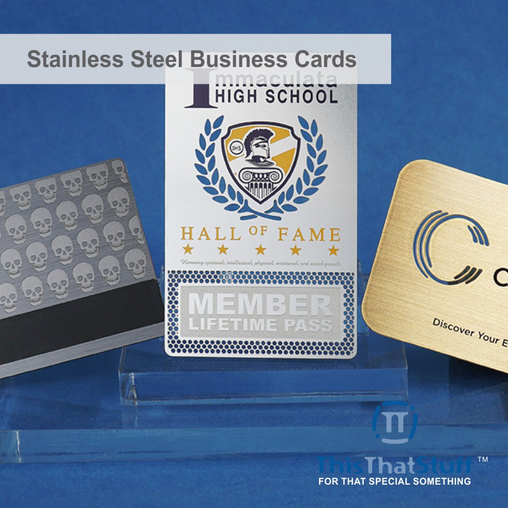 Metalux Stainless Steel Business Cards | Membership Cards | VIP Cards | Gift Cards | Special Events