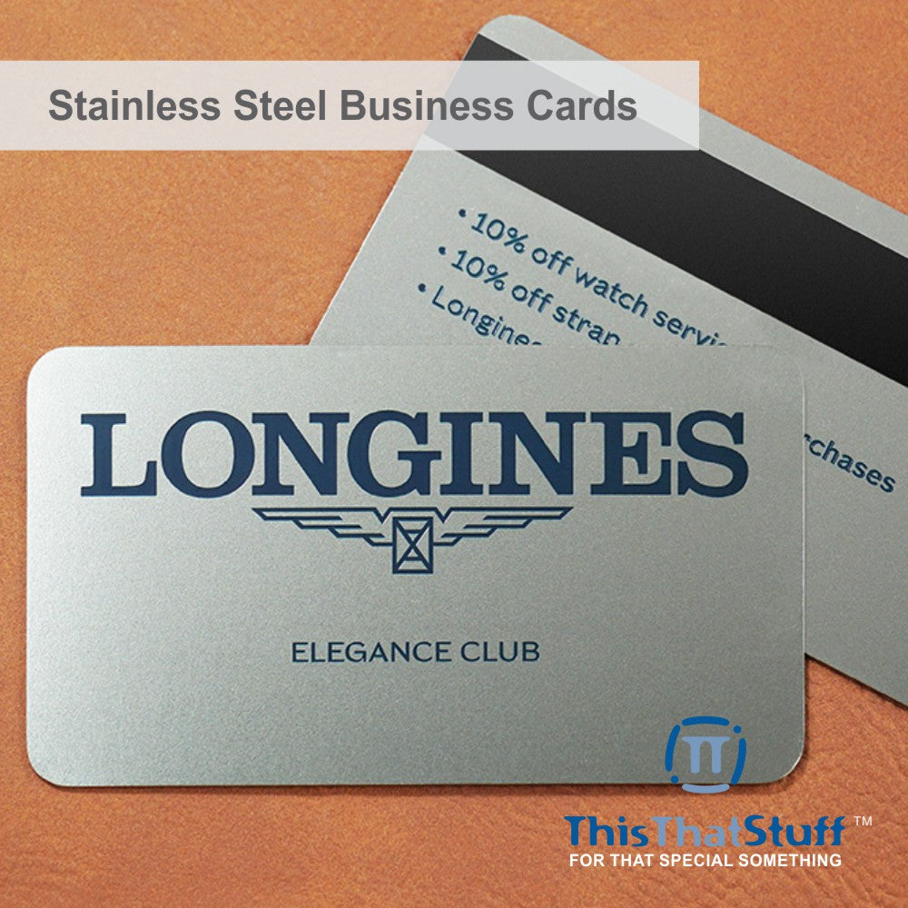 Metalux Stainless Steel Business Cards | Membership Cards | VIP Cards | Gift Cards | Special Events