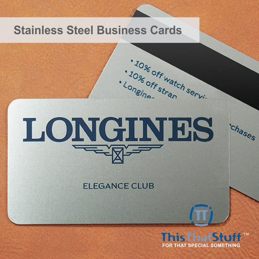 Metalux Stainless Steel Business Cards | Membership Cards | VIP Cards | Gift Cards | Special Events