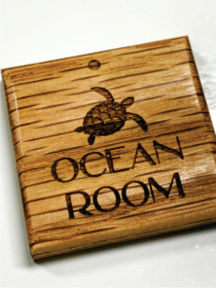 Custom Engraved Oak Wood Keychains