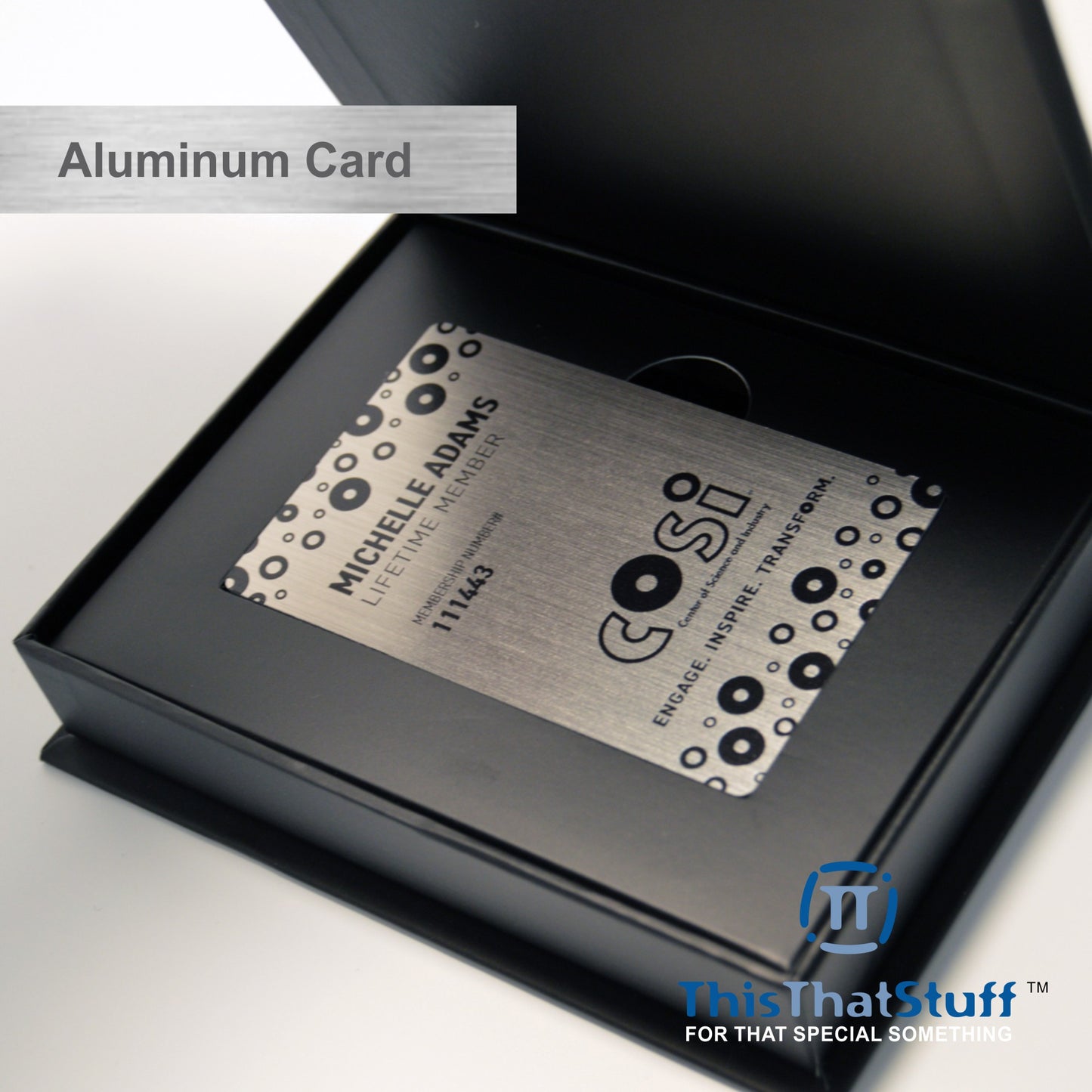 Custom Printed AluSeries Metal Cards | Credit Card Sized | Aluminum for Membership Cards, Business Cards and Invitations