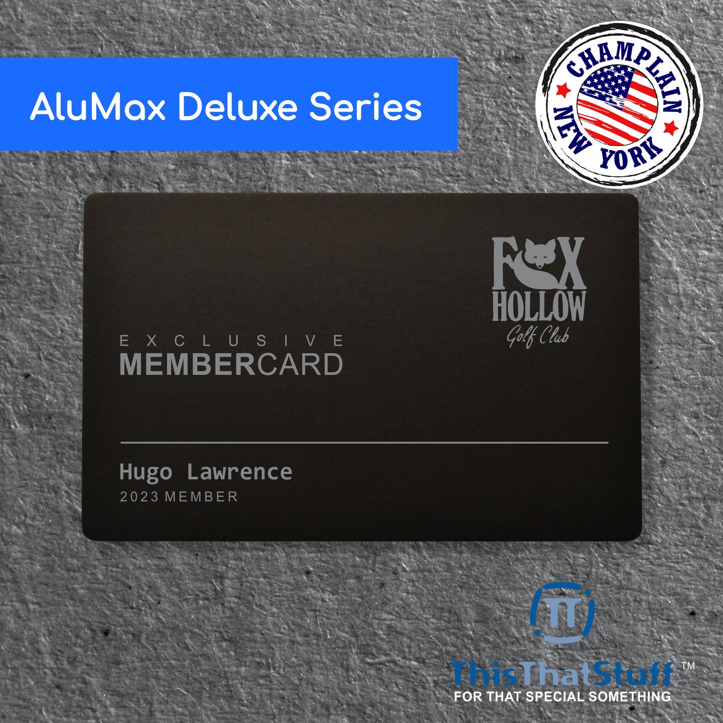 Custom Printed or Engraved Custom Metal Cards | THICK .8mm Anodized Aluminum for Business Cards | Memberships | VIP | Club | AluMax Series