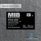 Custom Engraved MIB Special Agent Access Card | AluMax Credit Card Size | From Men in Black