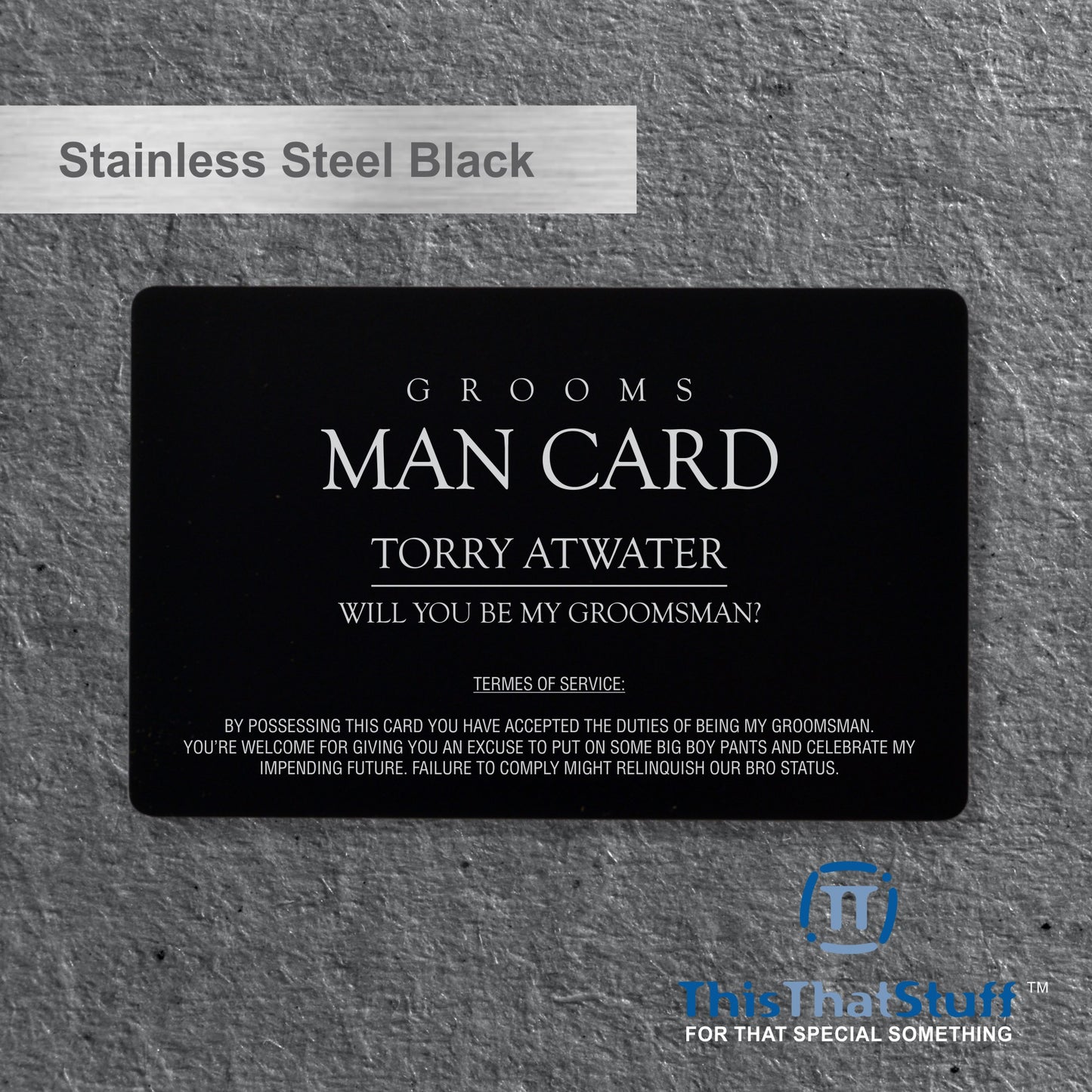 Stainless Steel Business Cards - Membership or VIP Metal Cards for any Luxury event - Quick & Easy to order with fast turnaround