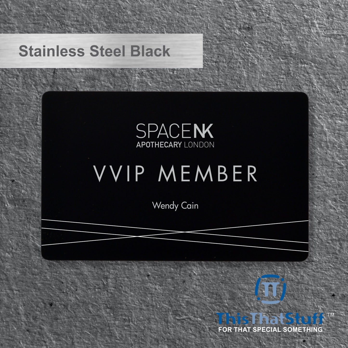 Deluxe Stainless Steel Perma-Etch Metalux Series | Membership Cards | Engraved Business Cards | VIP Cards | Gift Cards | Special Events