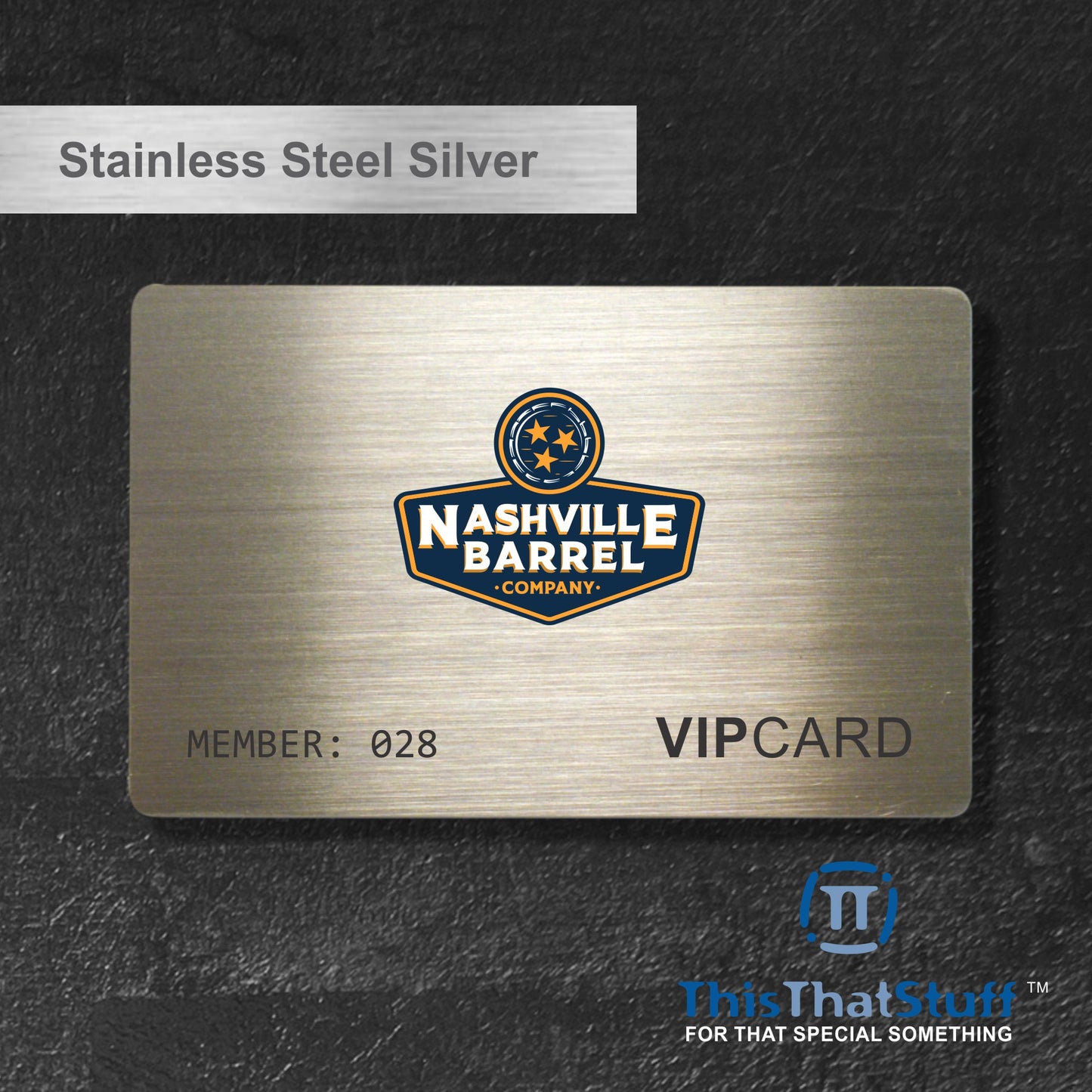 Deluxe Stainless Steel Perma-Etch Metalux Series | Membership Cards | Engraved Business Cards | VIP Cards | Gift Cards | Special Events