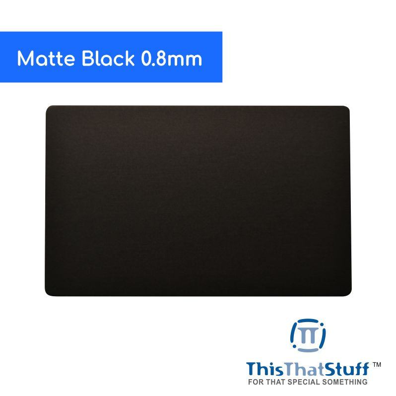 THICK 0.8mm Anodized Aluminum Blanks Credit Card Size | Wholesale Blanks | Individually Packed AluMax Series
