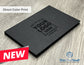 Executive Slim Card Case. Black linen finish with matte lamination ready for your custom logo or message.