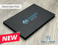 Executive Slim Card Case. Black linen finish with matte lamination ready for your custom logo or message.