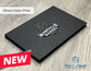 Executive Slim Card Case. Black linen finish with matte lamination ready for your custom logo or message.
