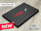 Executive Slim Card Case. Black linen finish with matte lamination ready for your custom logo or message.