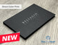 Executive Slim Card Case. Black linen finish with matte lamination ready for your custom logo or message.