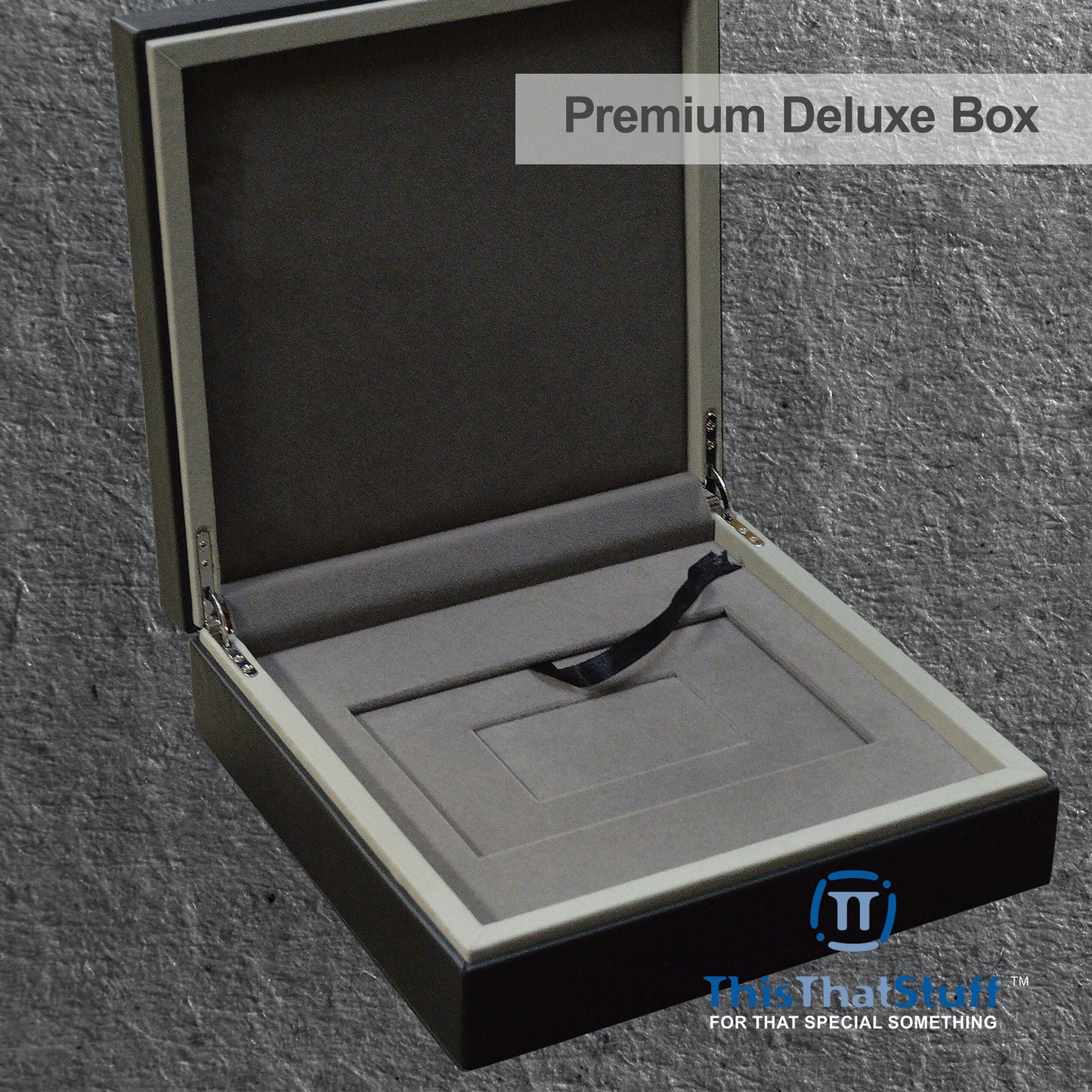 PREMIUM Deluxe Leather Box Card Holder - Magnetic Cover - Luxurious Velvet Interior with Sleeve - Holds Credit Card and Gift Size Cards