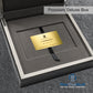 PREMIUM Deluxe Leather Box Card Holder - Magnetic Cover - Luxurious Velvet Interior with Sleeve - Holds Credit Card and Gift Size Cards