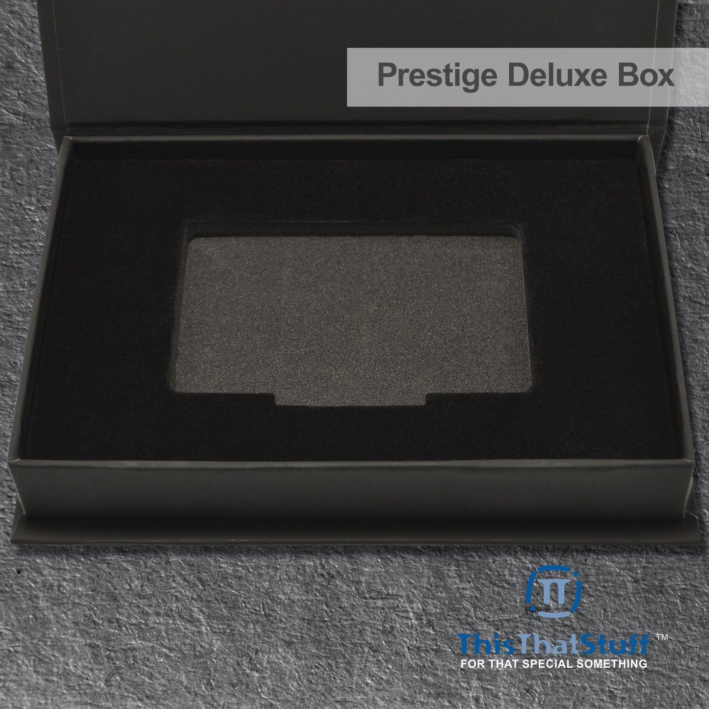 PRESTIGE Deluxe Magnetic Card Holder Box – Custom Printed Card Box with Exquisite Matte Laminated Sleeve and Velvet Interior