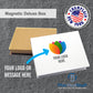 Monaco Series Magnetic Boxes Card Holder – Holds our high end Metal Cards, can also hold any Credit Card or Gift Card size – Custom Printed Box